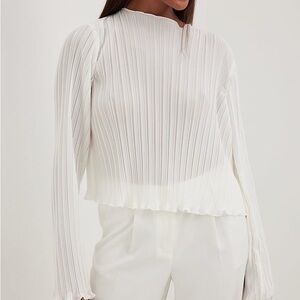 4th & Reckless Pleated Wide Sleeve Blouse